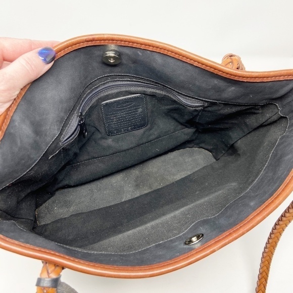 BRIGHTON | Vintage Black Classic Leather Tote - Picture 12 of 16